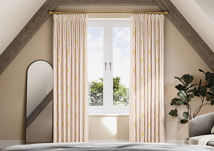 Petal & Block Bolli Stripe, Marigold - Made to Measure Curtains - Image 3